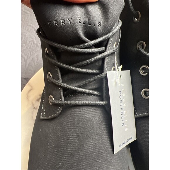Perry Ellis Portfolio Bluff  Sport Navy Outdoor Chukka Boots SZ 11.5 NWT, No Box main image 11